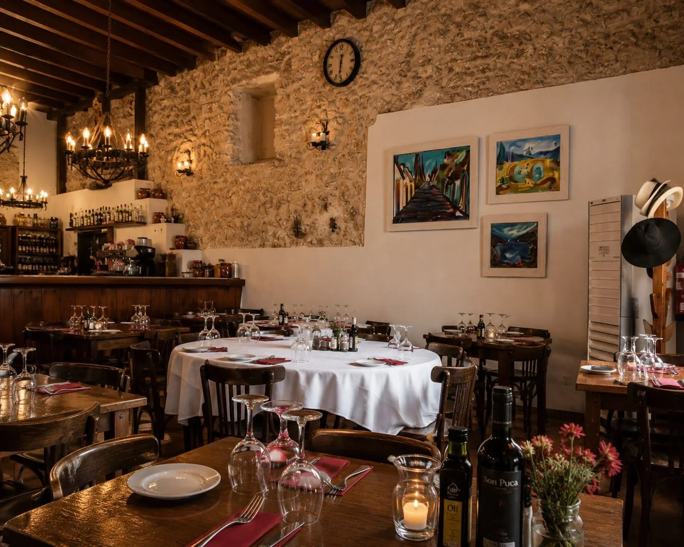 Celler El Molí en Pollença pueblo la mejor cocina Mallorquina en el tour gastronómico autoguiado de Food Tours Balearics