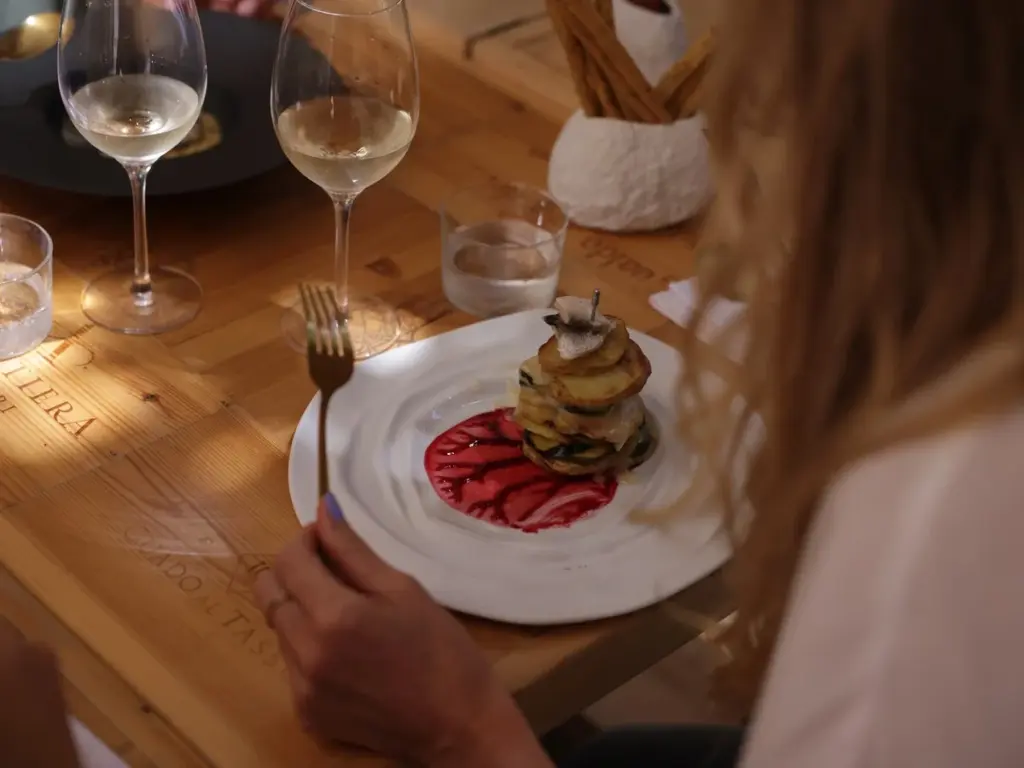 Gourmet food and wine pairing at Pomelia restaurant in Palma