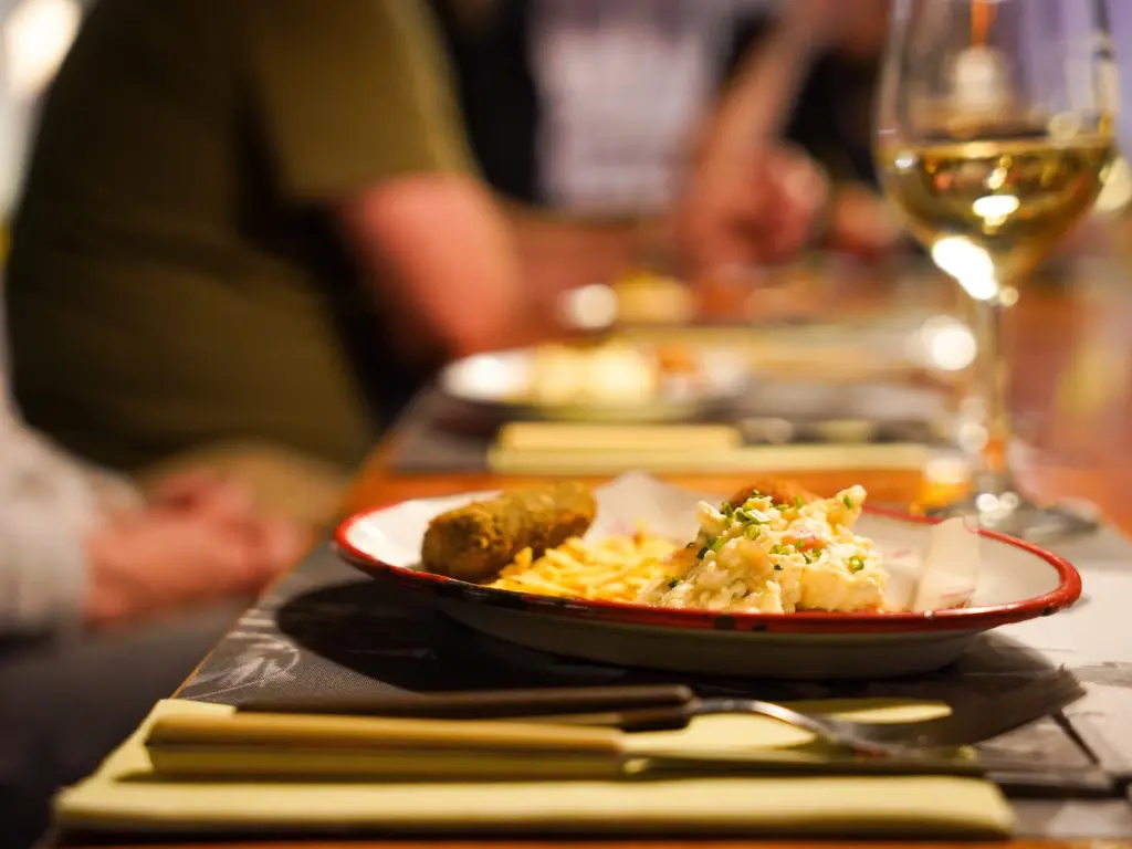 Gourmet dish at Vermuteria la Rosa