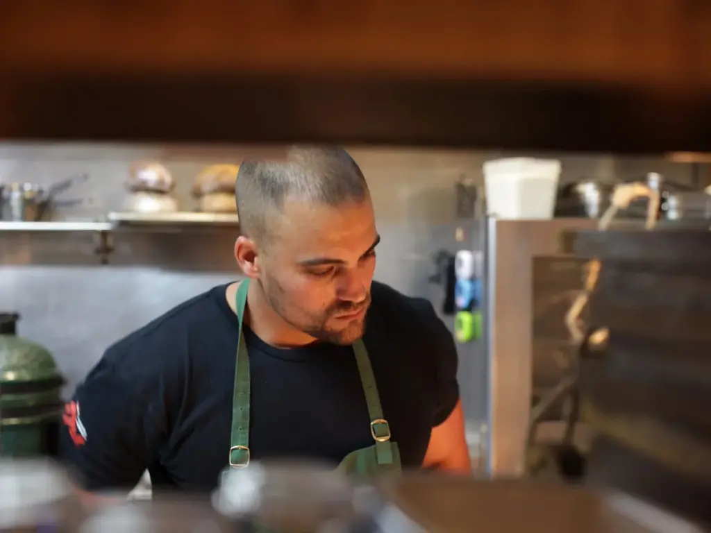 Chef in action at Panza Restaurant in Palma Old Town