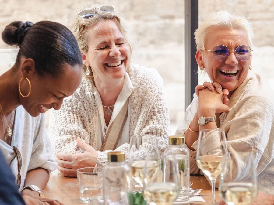 Having fun at the Wie and dine tour Pollença